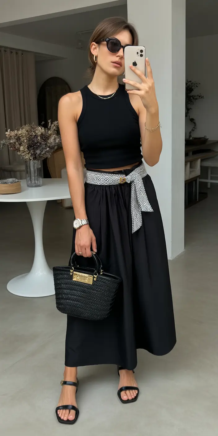 Spring vacation outfits Black Separates for Minimalist City Confidence