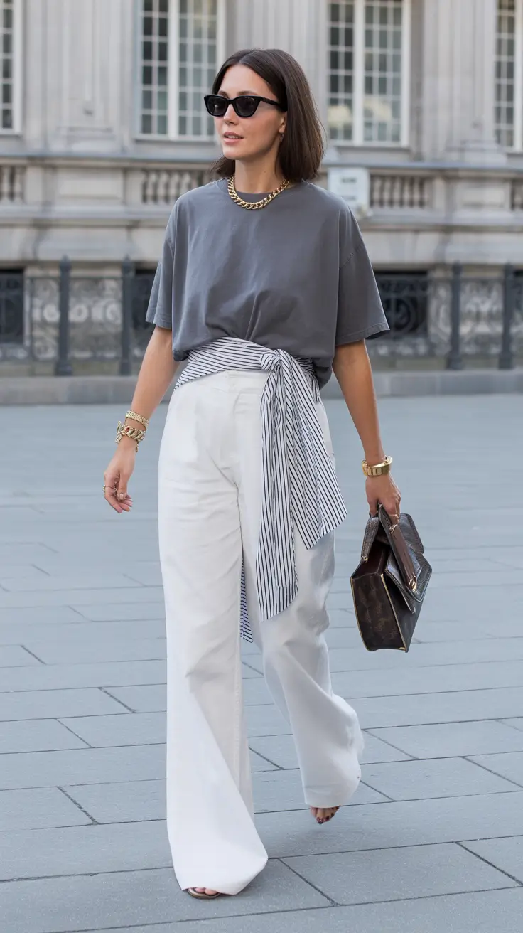 italy outfits spring Modern Minimalism with a Tailored Twist
