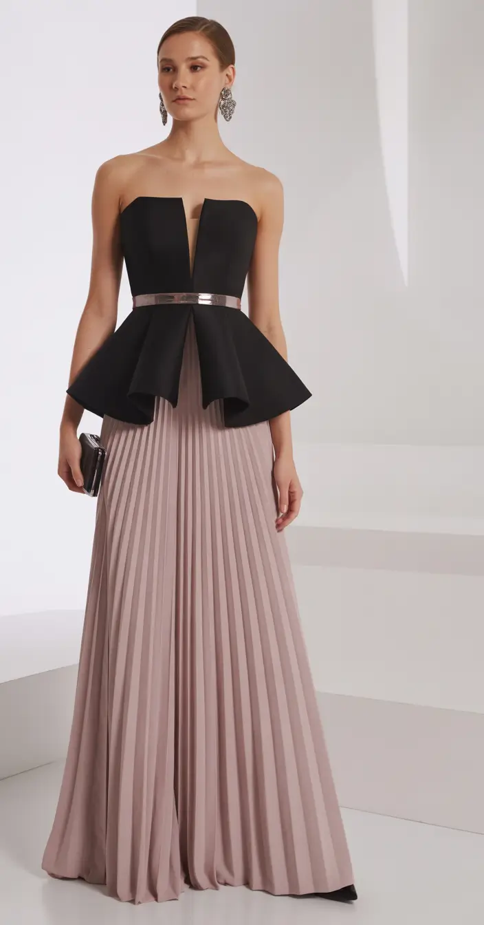 Spring formal outfits Soft Glamour With Architectural Contrast