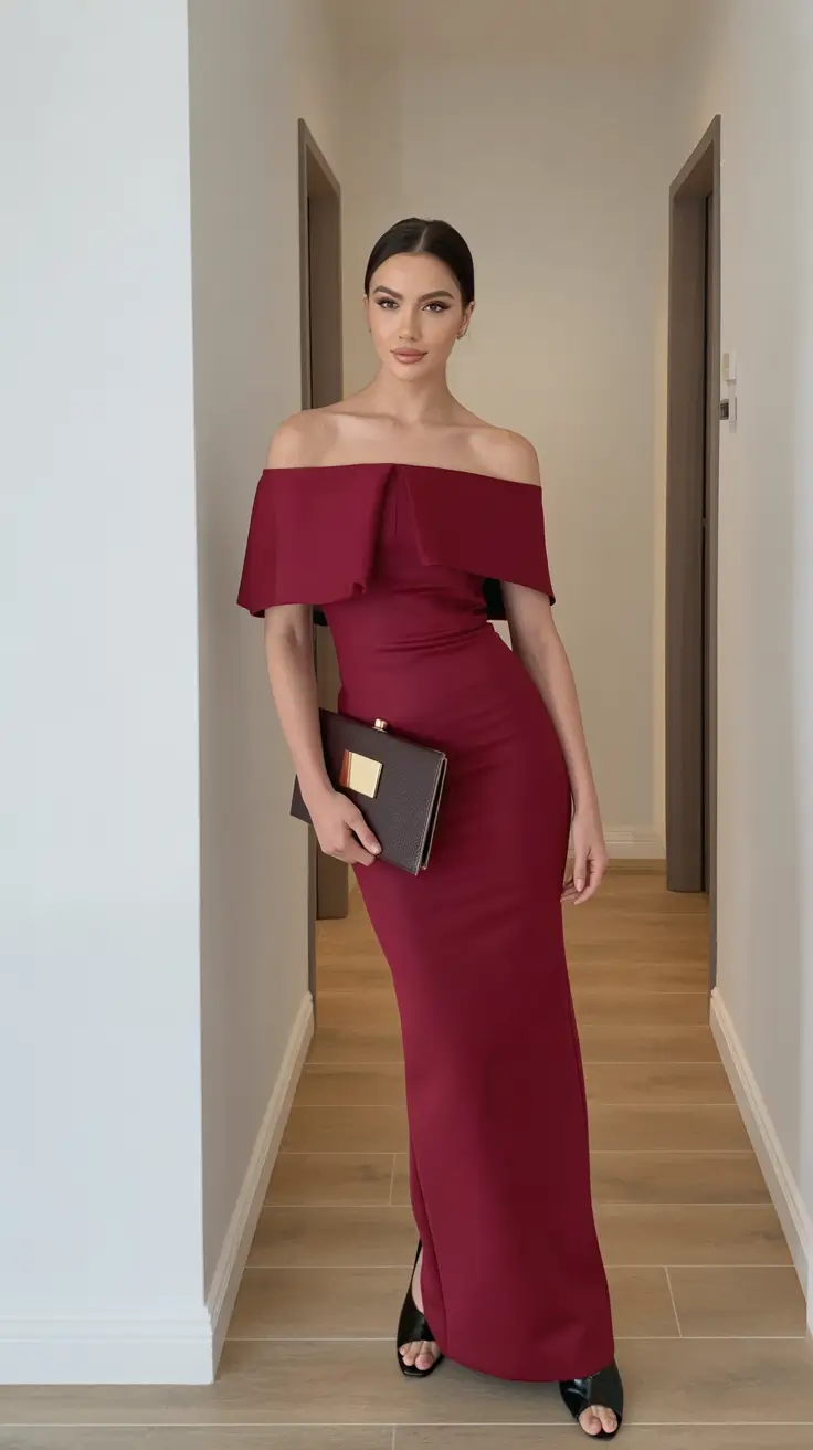 Spring formal outfits Deep Wine Elegance for Quiet Drama