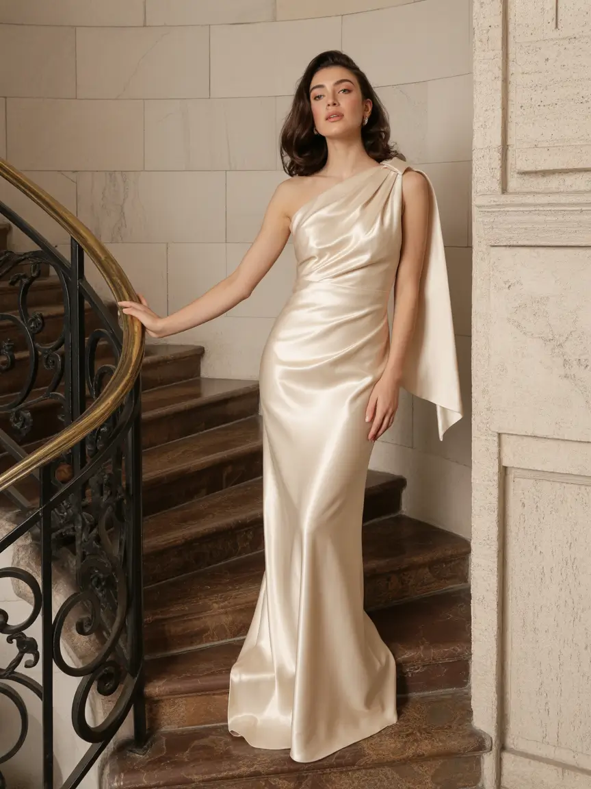 Spring formal outfits Liquid Satin Elegance for Statement Evenings