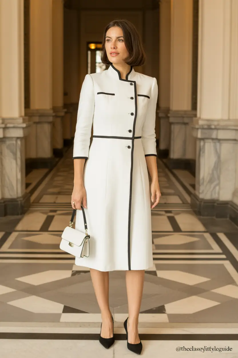 Spring formal outfits Modern Classic With Architectural Lines