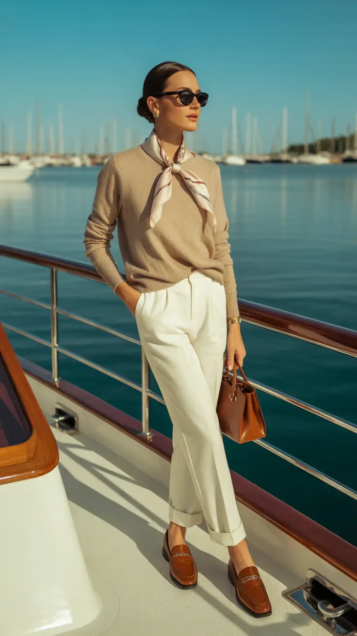 old money spring outfits Effortless Marina Neutrals for Sunlit Spring Days