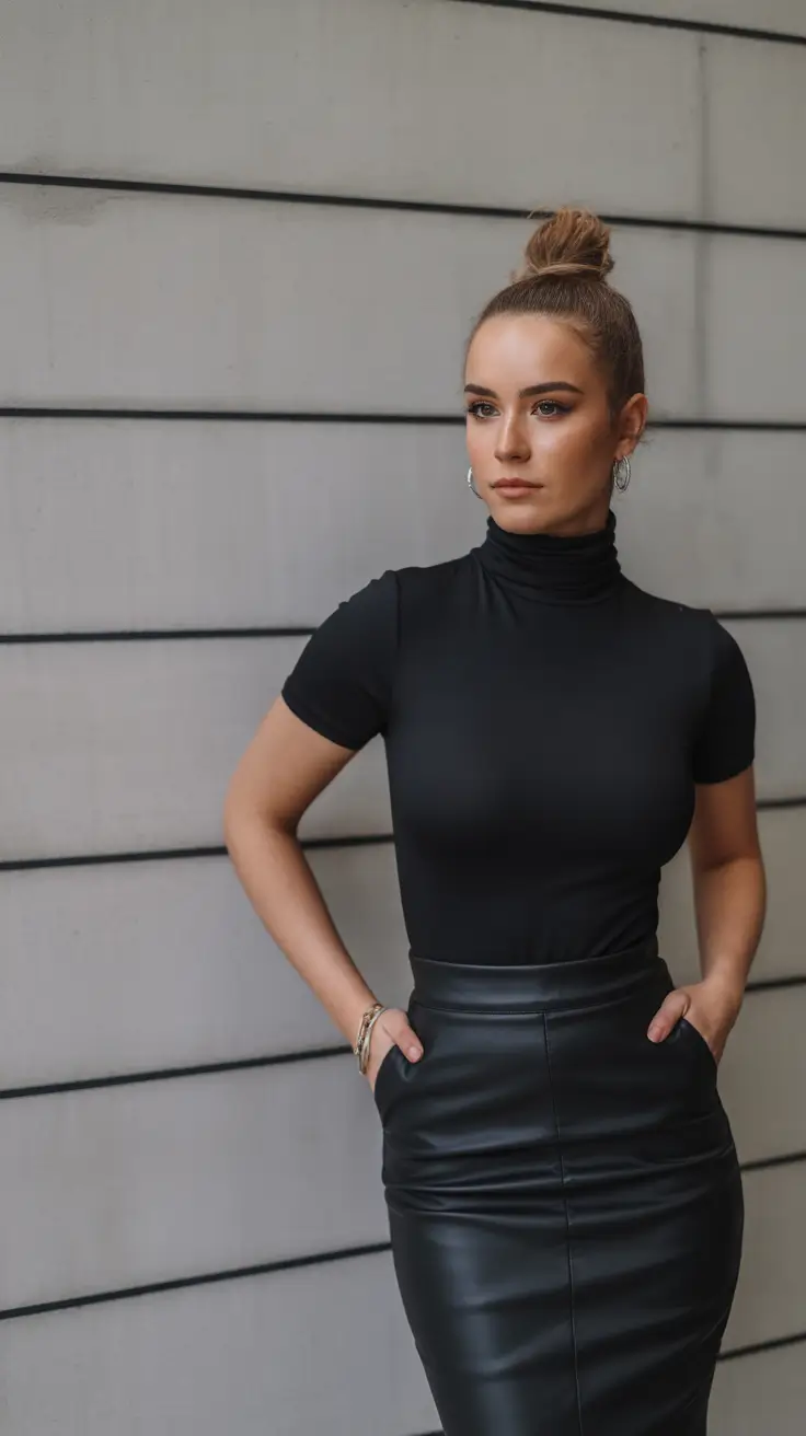 Spring Capsule Wardrobe Black Classic Silhouette