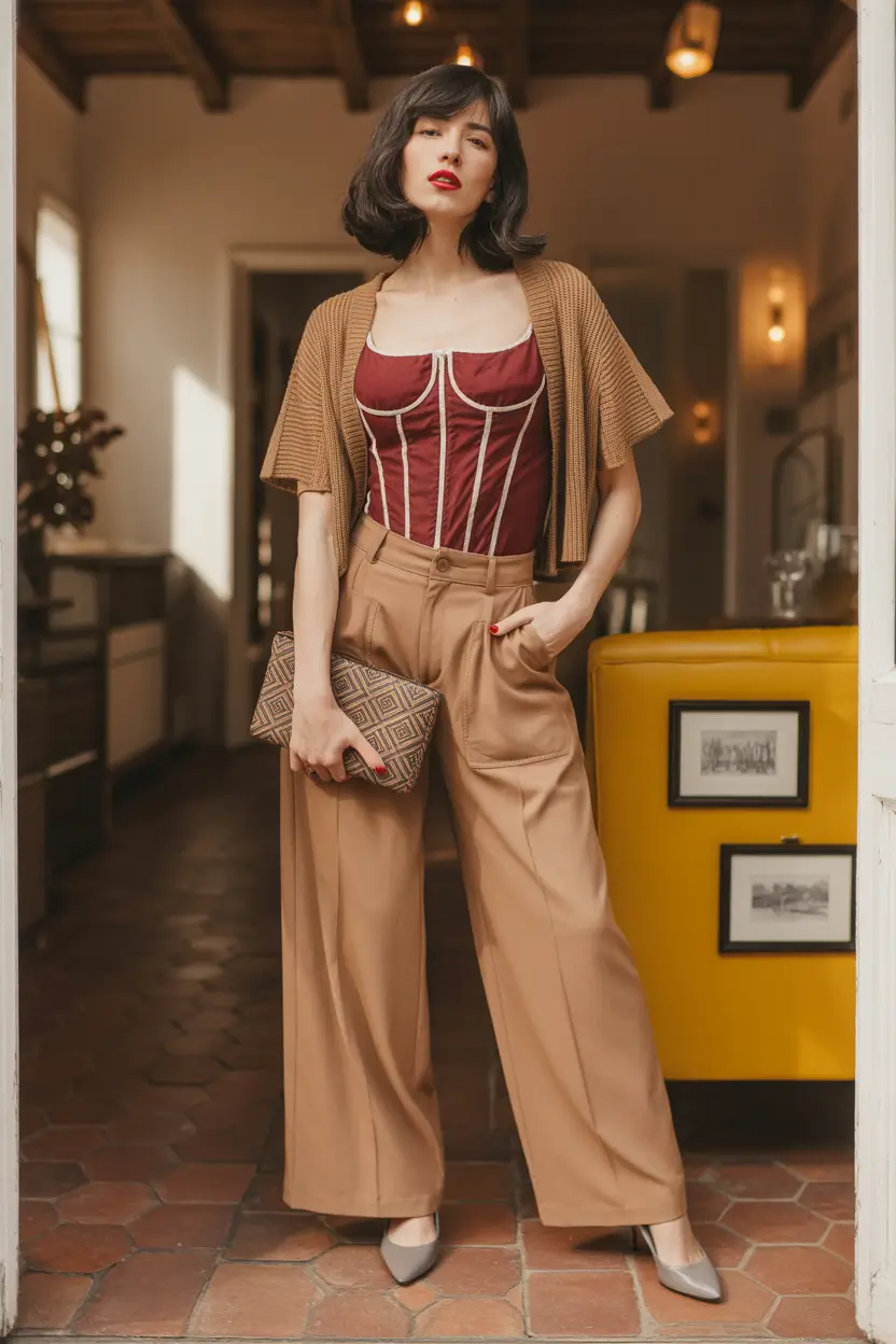 spring going out outfits Warm Neutrals for Chilly Transitional Evenings