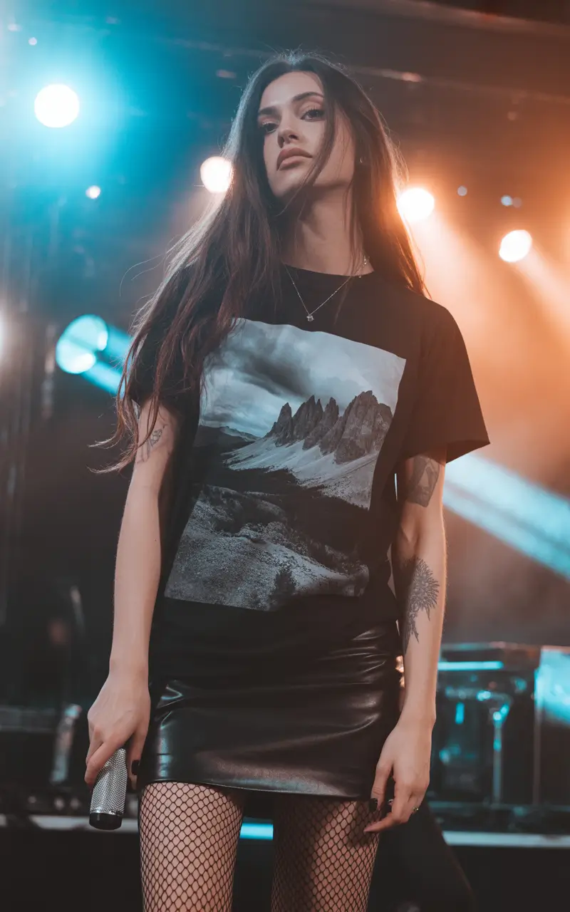 spring going out outfits Relaxed Rock Energy for Late-Night Moments