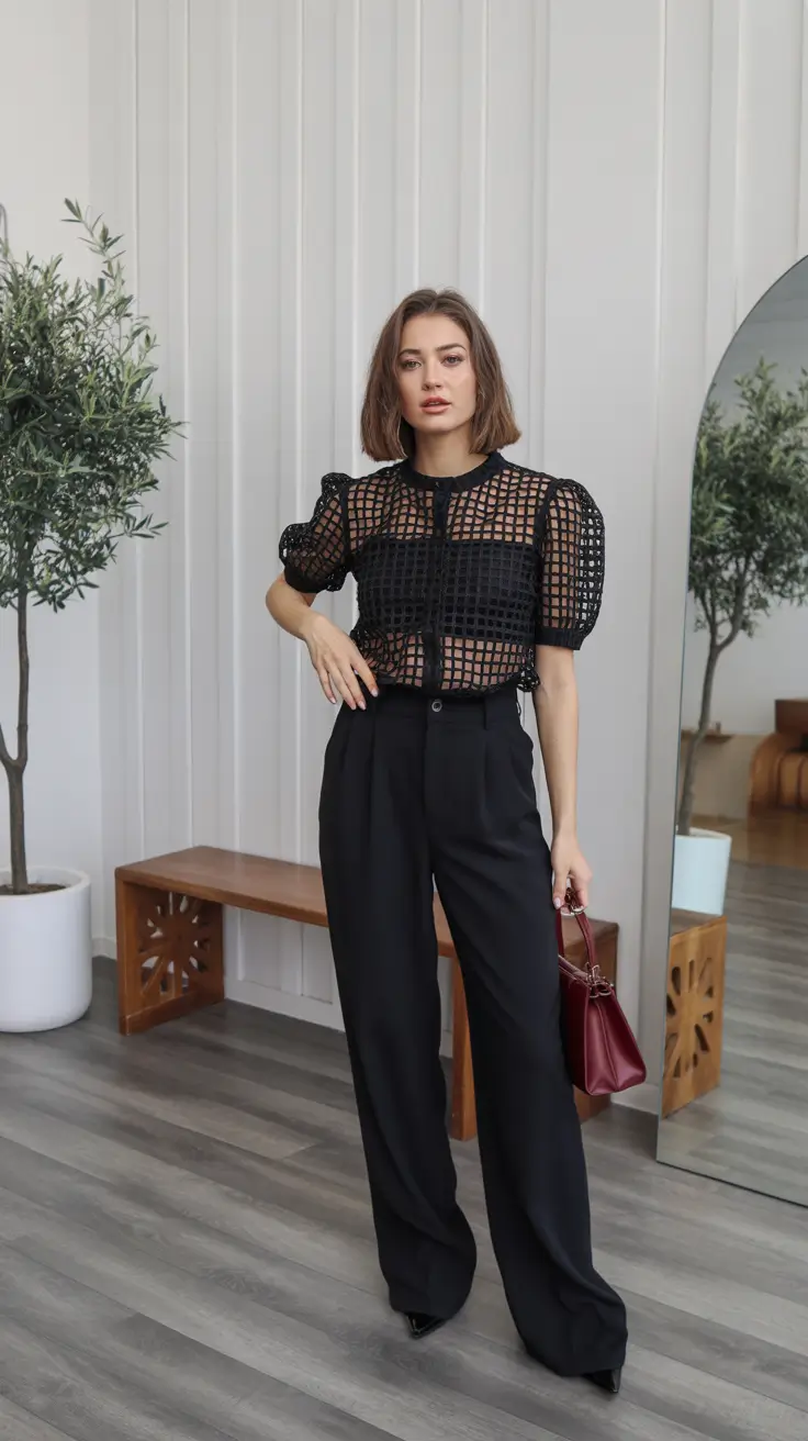 spring going out outfits Modern Mesh and Tailoring Balance