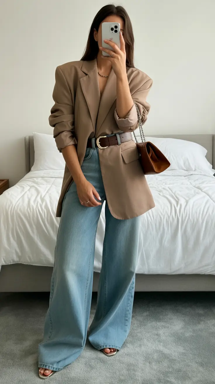 Spring Office Outfits Relaxed Blazer Styling With Denim That Still Means Business