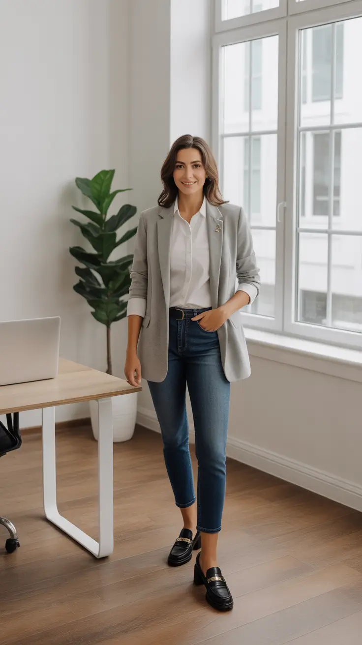 Spring Office Outfits Soft Blazer Styling for Casual Office Energy