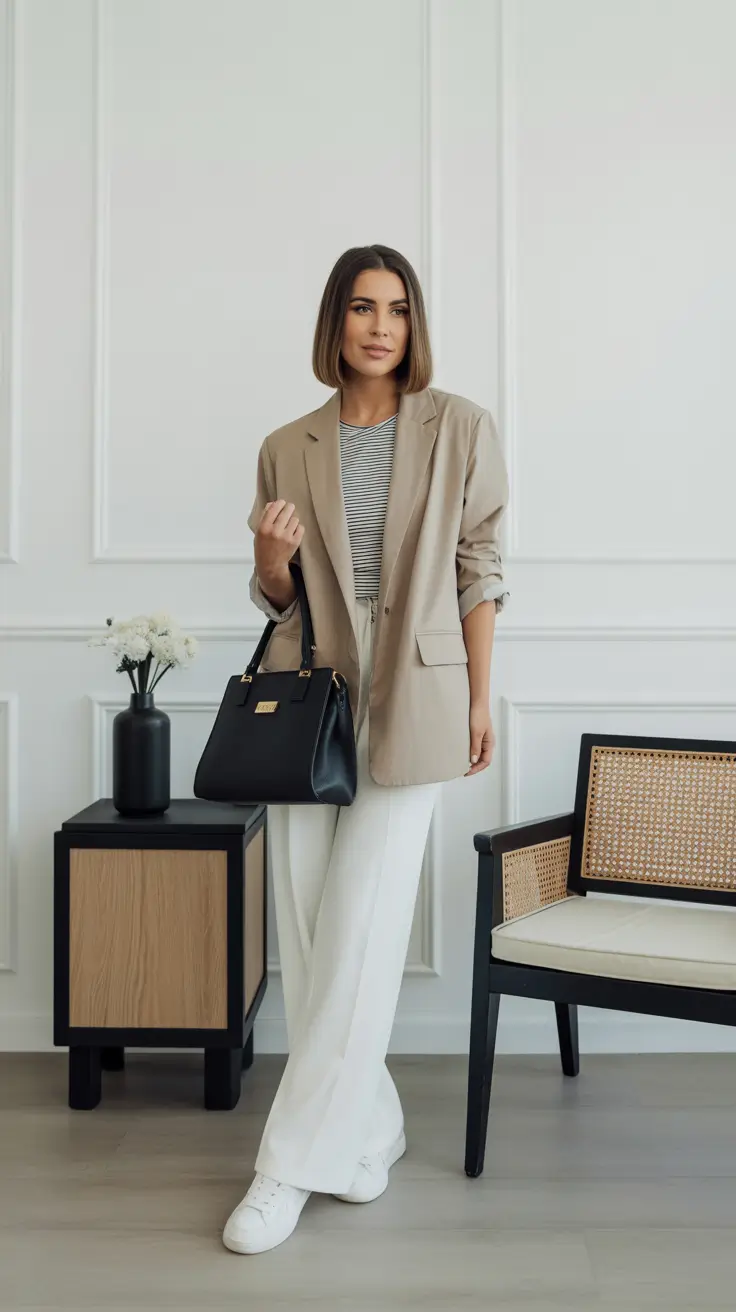 Spring Outfits for Women Over 30 Business Casual Blazer Look
