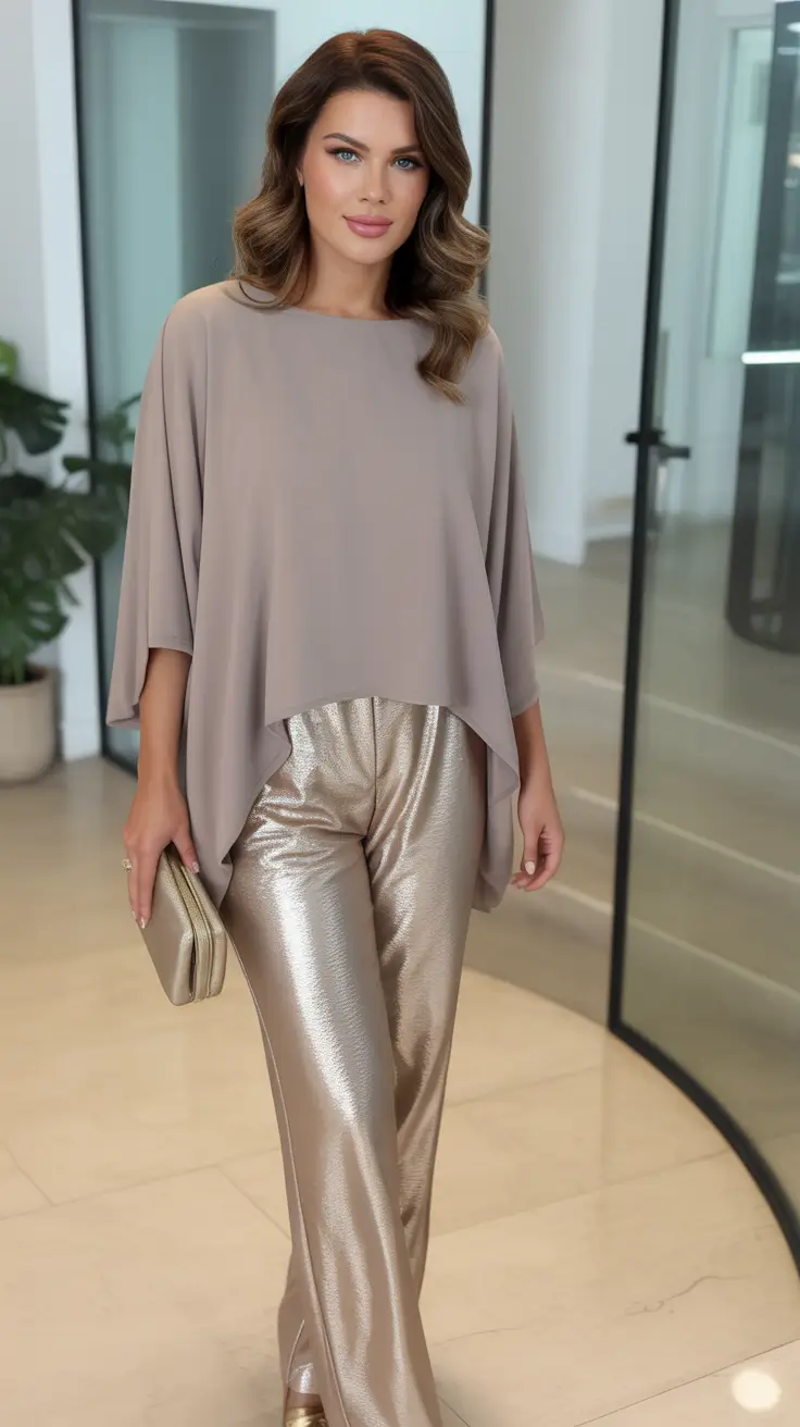 Spring Outfits for Women Over 40 Subtle Shine Look