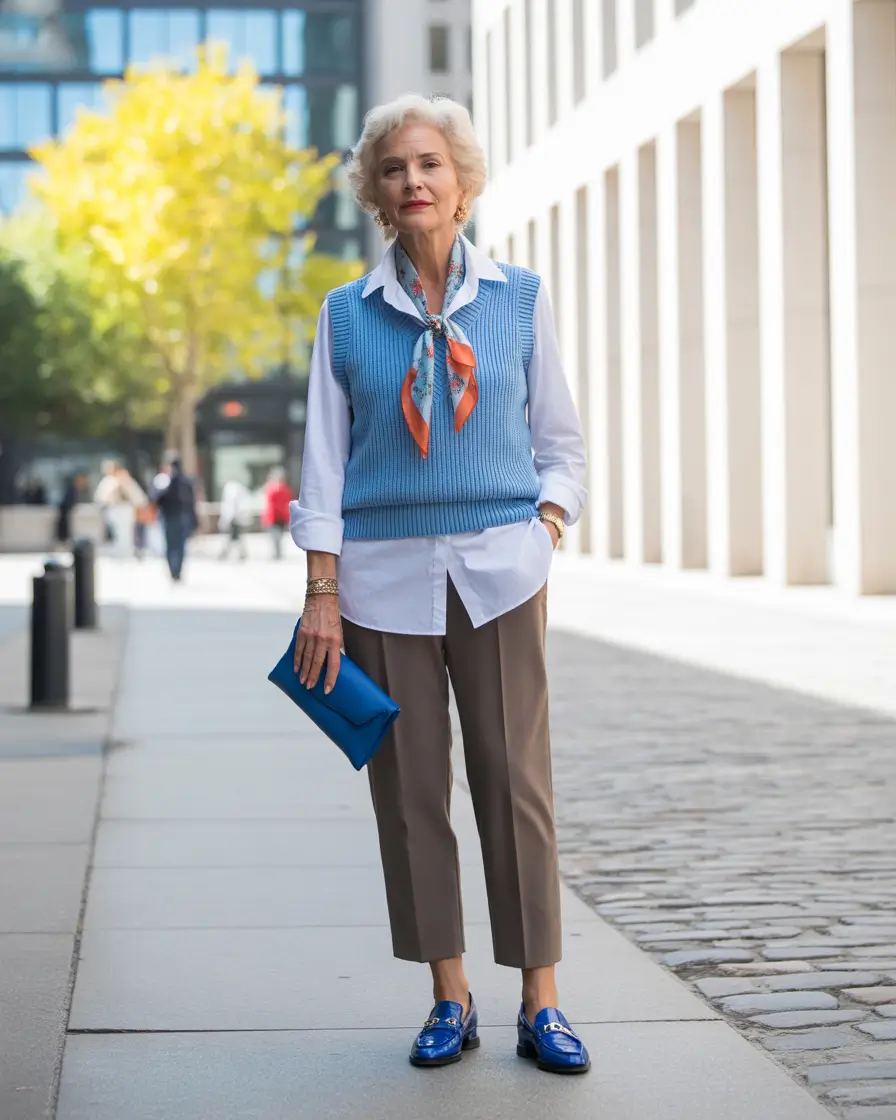 Spring Outfits for Women Over 50 Vest Casual Chic