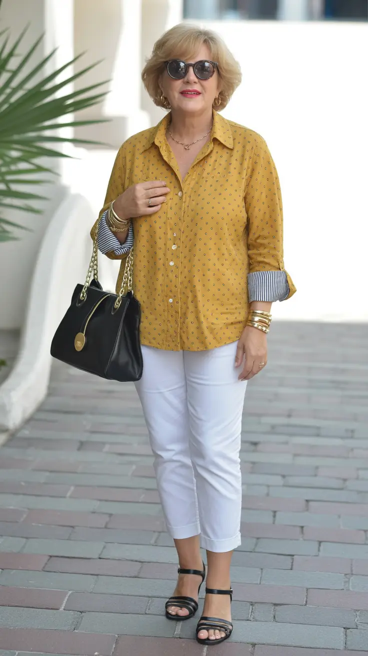 Spring Outfits for Women Over 50 Casual Warm Tones