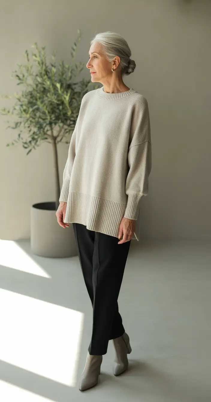 Spring Outfits for Women Over 50 Soft Knit Casual