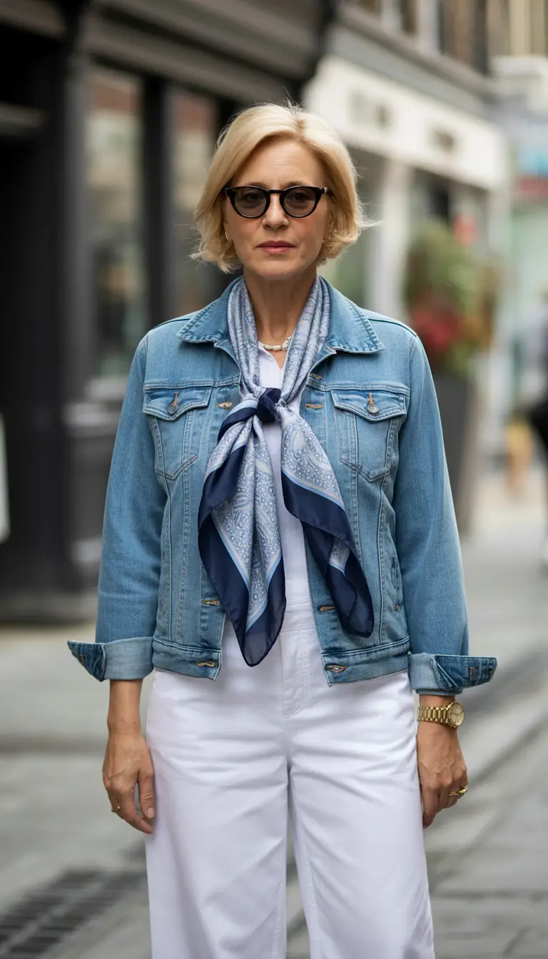 Spring Outfits for Women Over 50 Denim Casual Chic