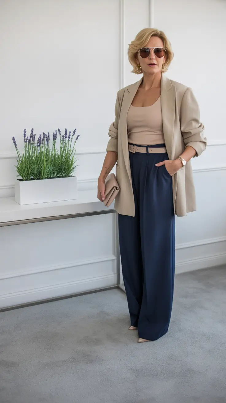 Spring Outfits for Women Over 50 Modern Neutral Style
