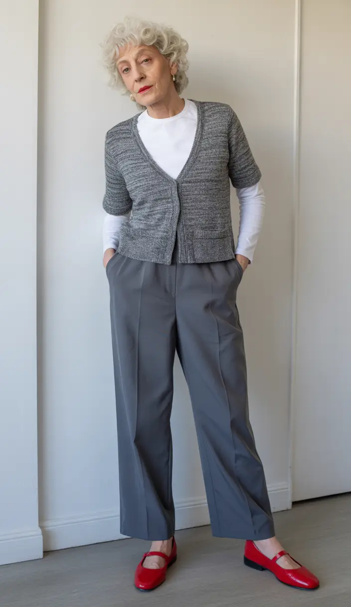 Spring Outfits for Women Over 60 Soft Structure With a Hint of Red
