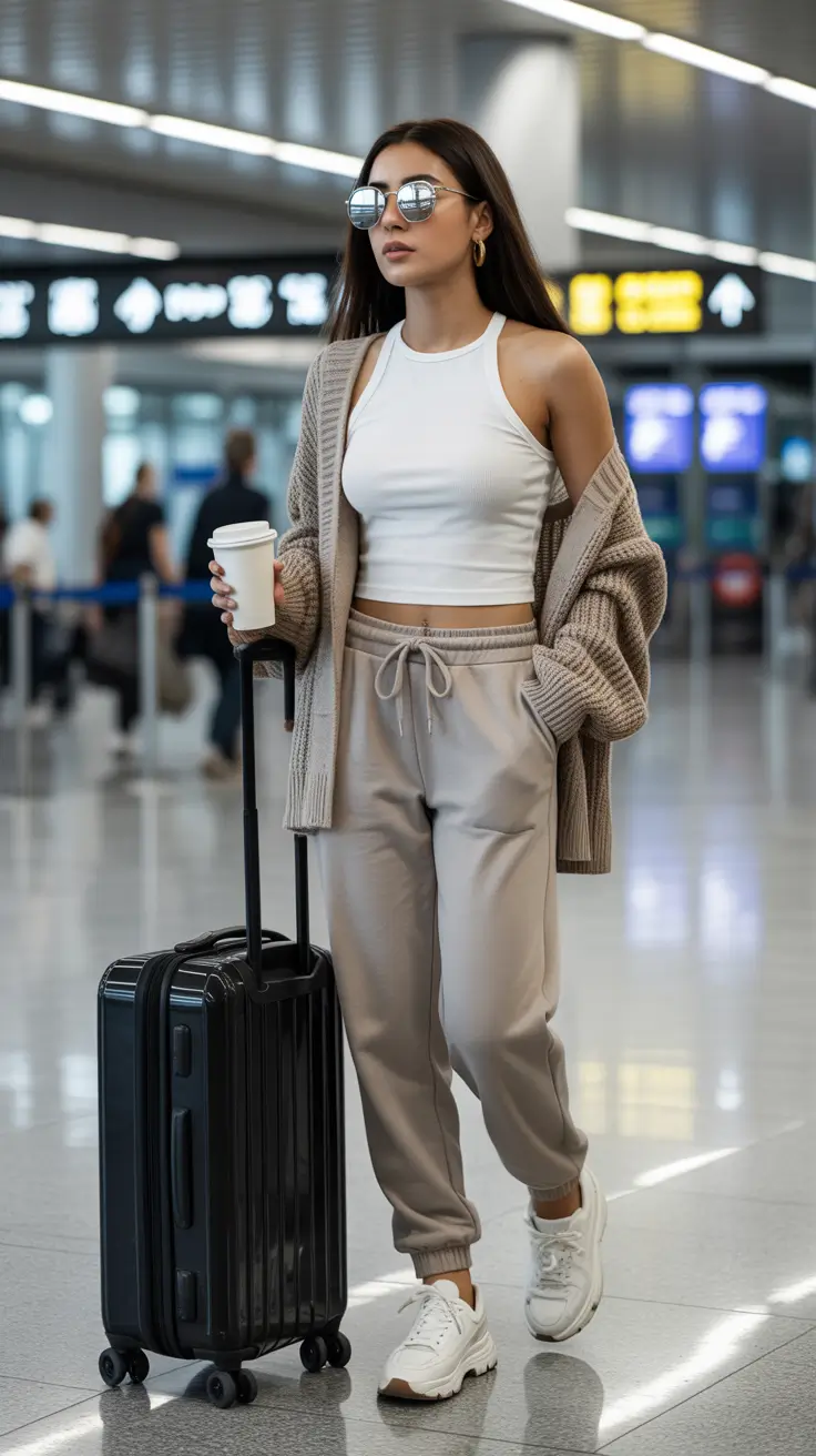 Spring travel outfits Soft Neutrals for Calm, Collected Departures