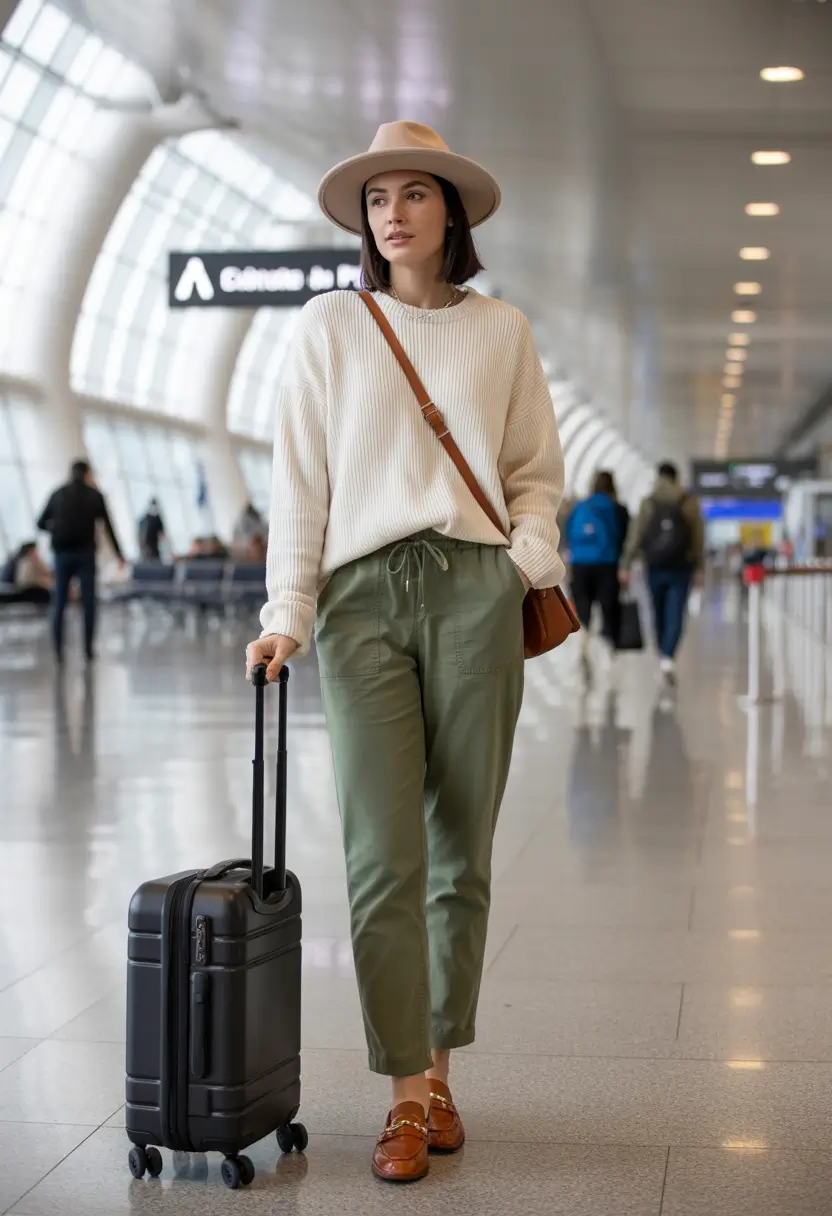 Spring travel outfits Relaxed Utility with a Modern Traveler’s Edge