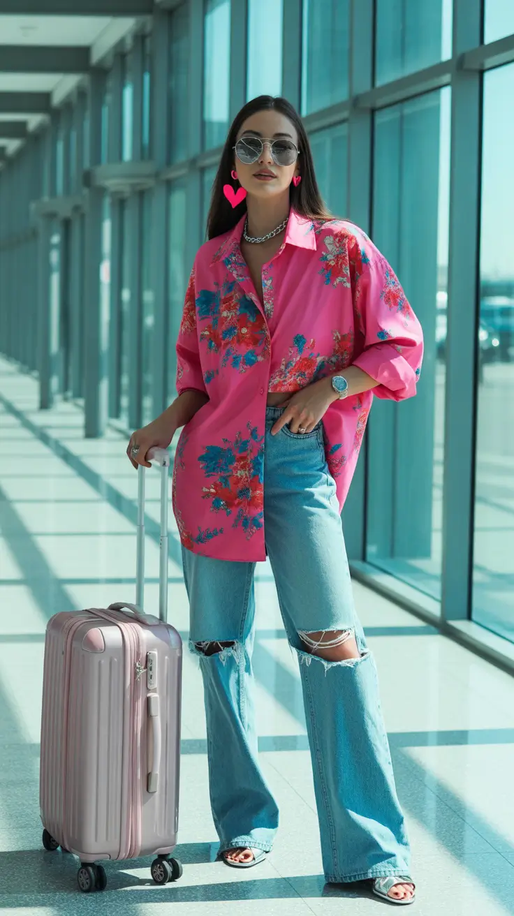 Spring travel outfits Bold Color as a Travel Mood Booster