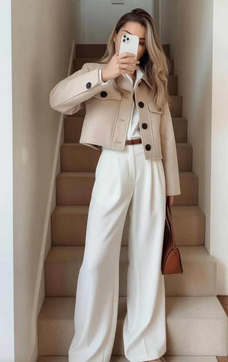 Spring travel outfits Tailored Creams for Quiet, Everyday Elegance