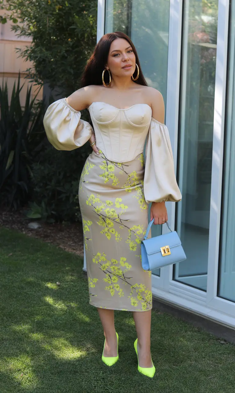 spring wedding outfit Modern Romance With a Corset Twist