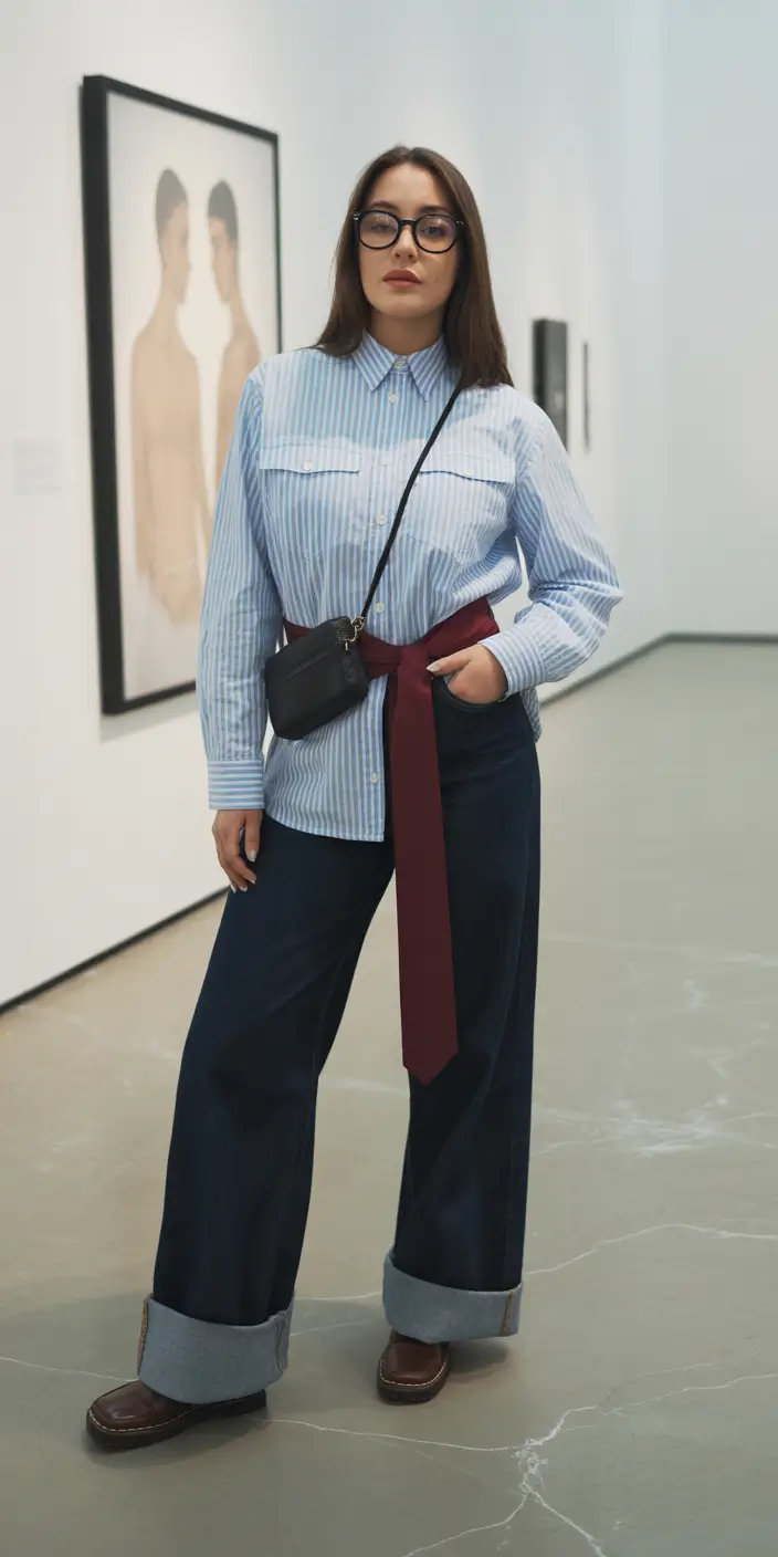 February outfits Soft Tailoring With a Museum-Day Energy