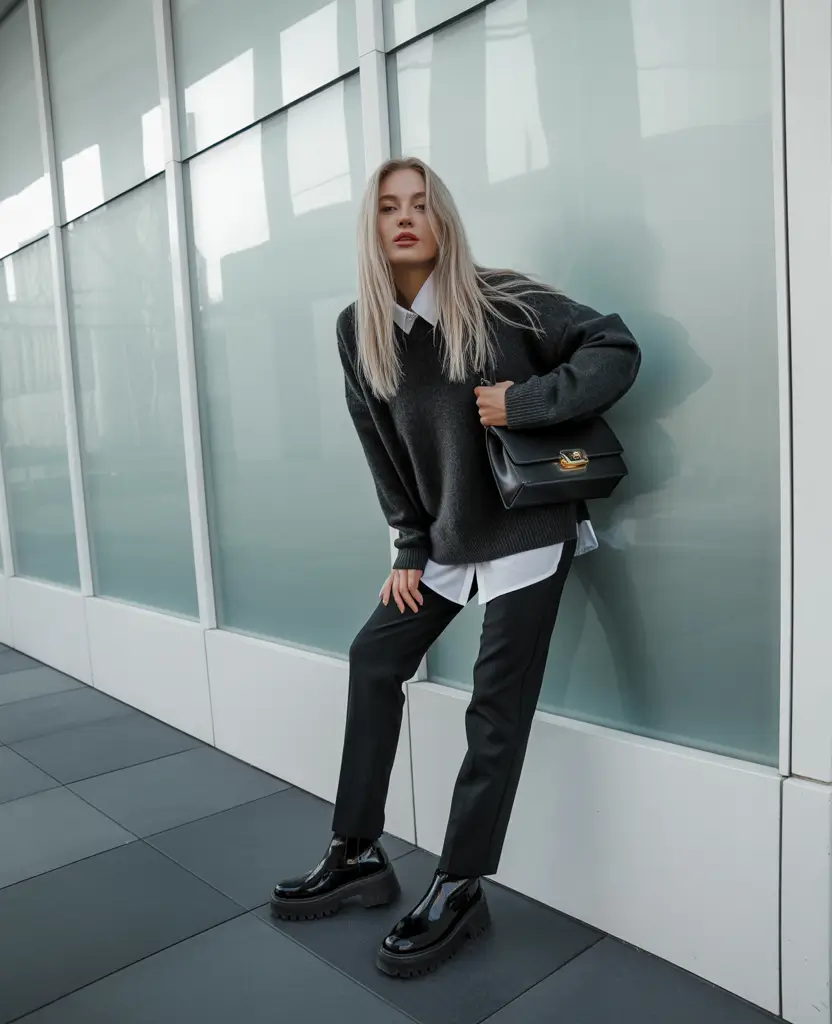 February outfits Modern Preppy With a Relaxed Edge