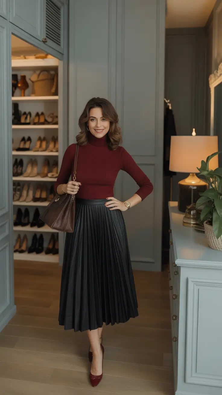 spring skirt outfits Polished Comfort With Everyday Grace