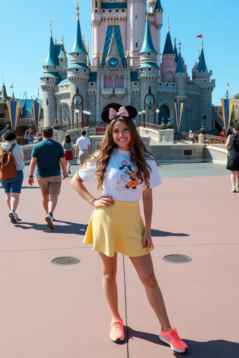 spring disneyland outfits Soft Color Play With a Classic Disney Twist