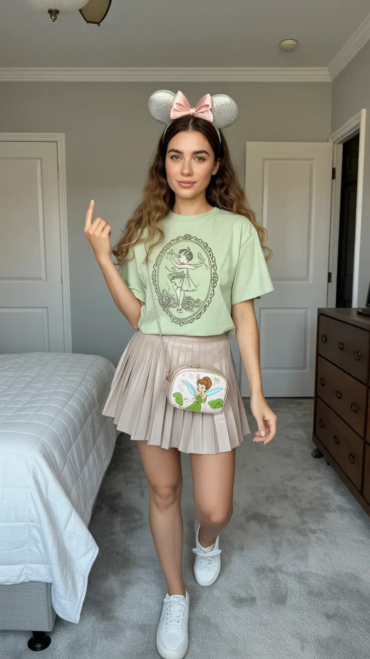 spring disneyland outfits Soft Green Tones for a Fresh Spring Reset