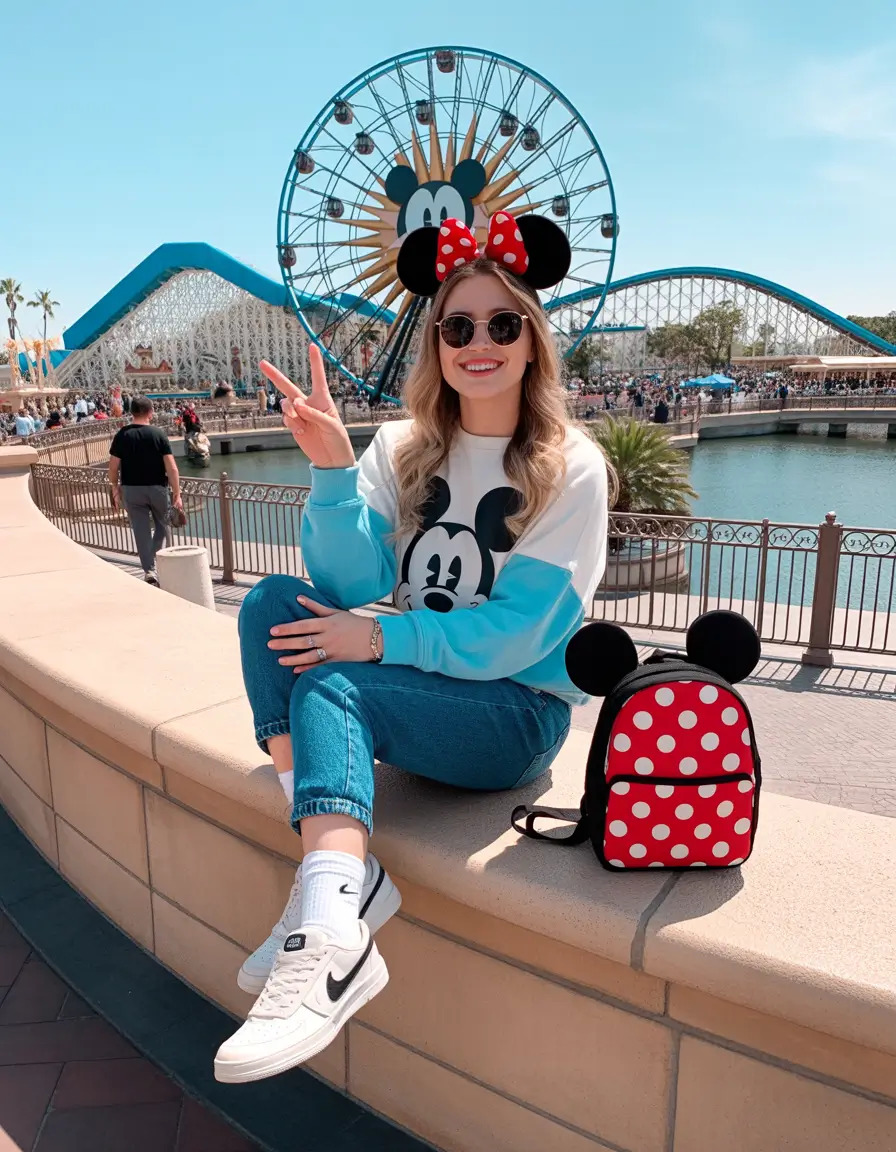 spring disneyland outfits Relaxed Denim With a Theme Park Smile
