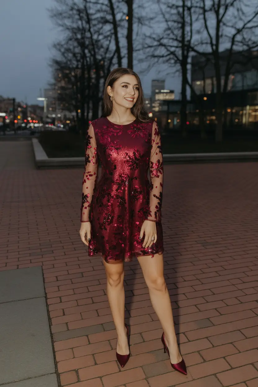 spring birthday outfit Deep Berry Romance for After-Dark Celebrations