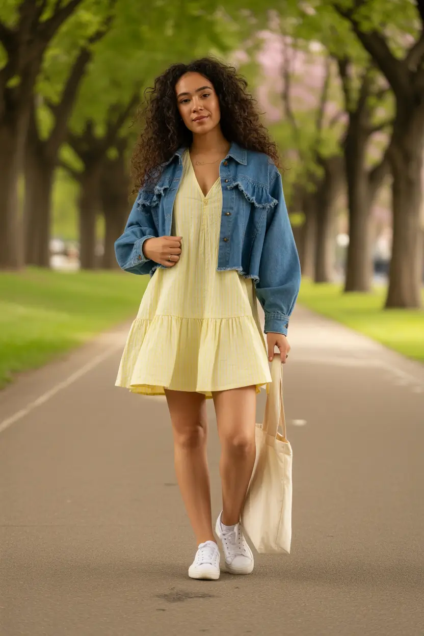 spring dress outfits Sunny Yellow Layers for Everyday Spring Energy