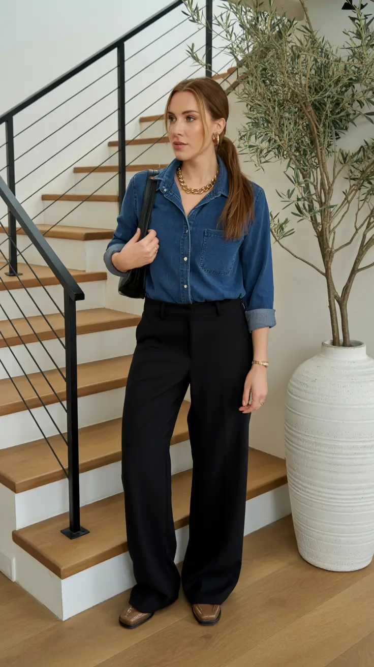 spring jeans outfit Denim at Work Done the 2026 Way