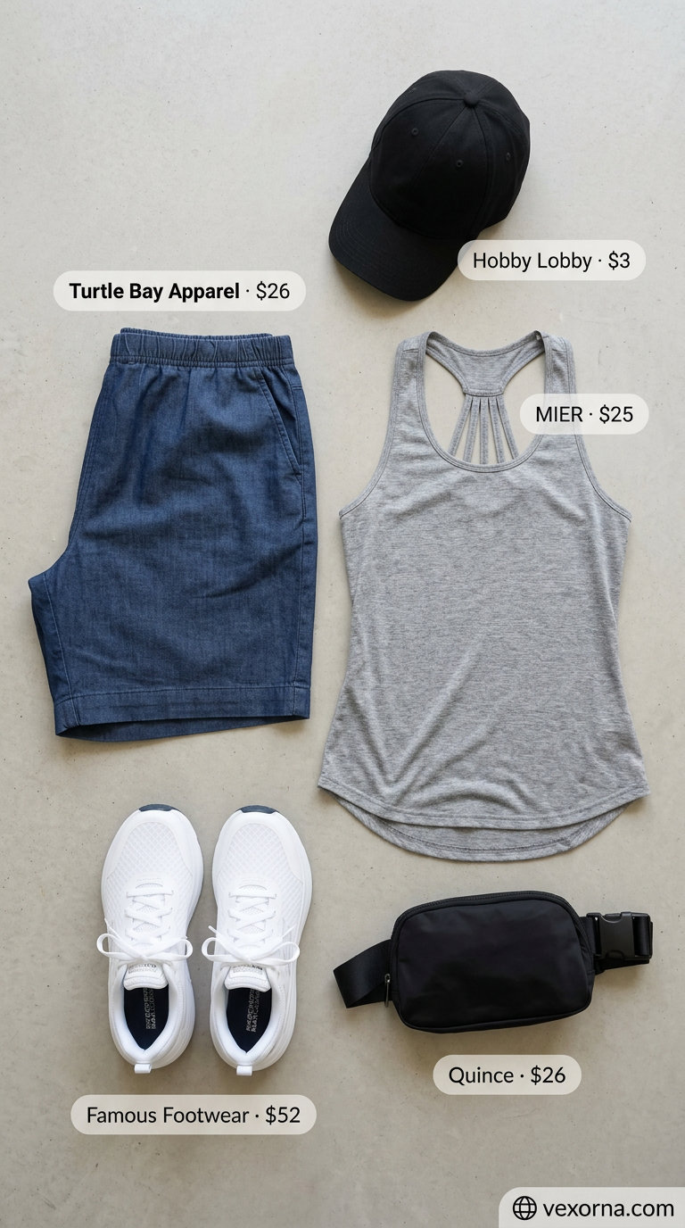 cut off summer denim shorts for women 2026 outfit idea - fashion styling inspiration