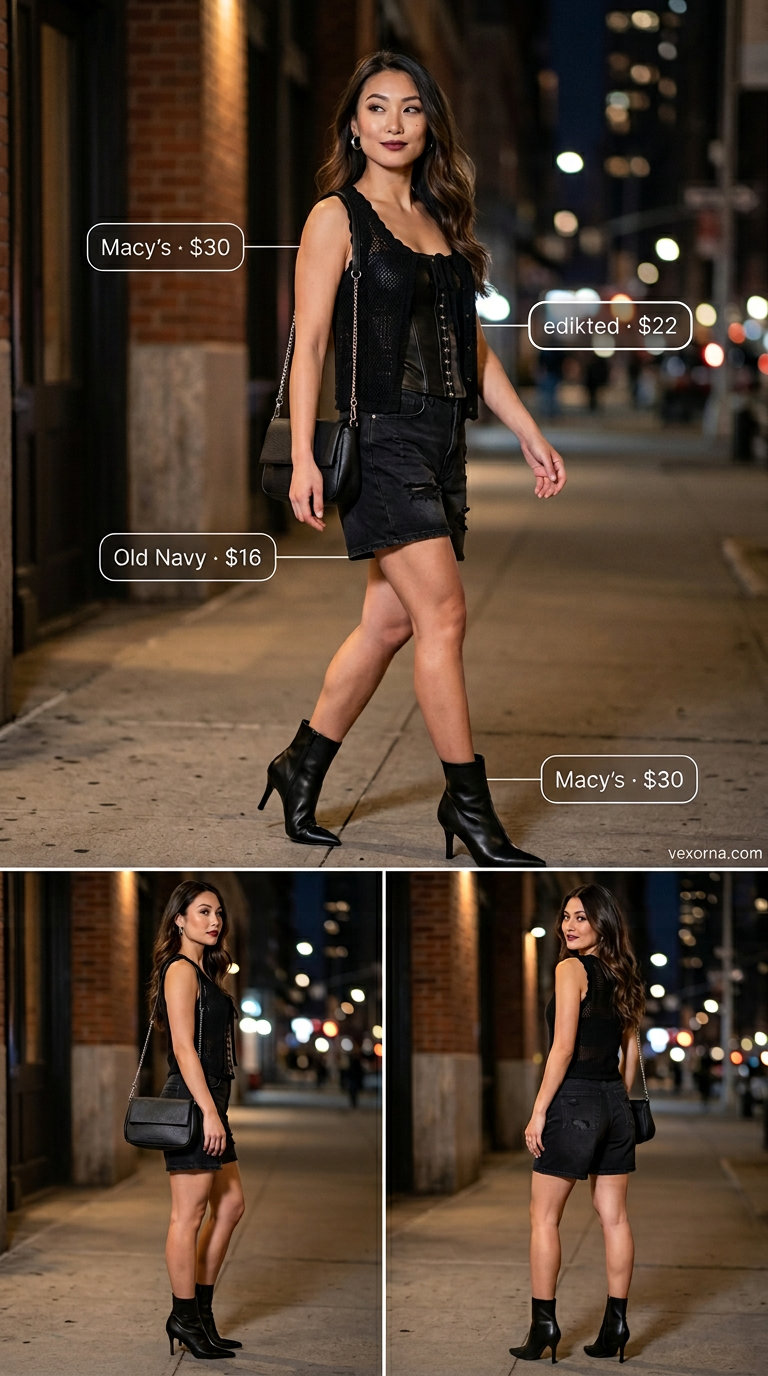 cut off summer denim shorts for women 2026 outfit idea - fashion styling inspiration