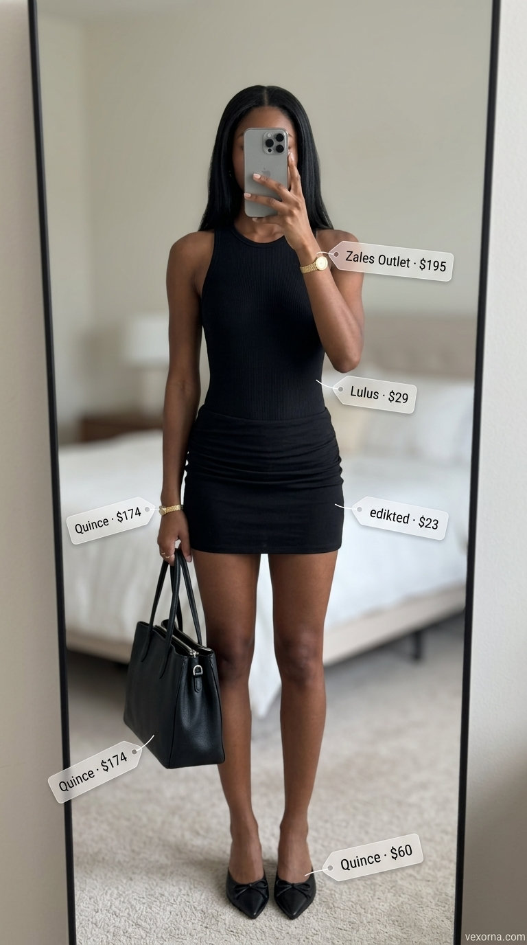 Mistake: Wearing ultra-mini skirts with a formal pantsuit for office attire 2026. Avoid this pairing.