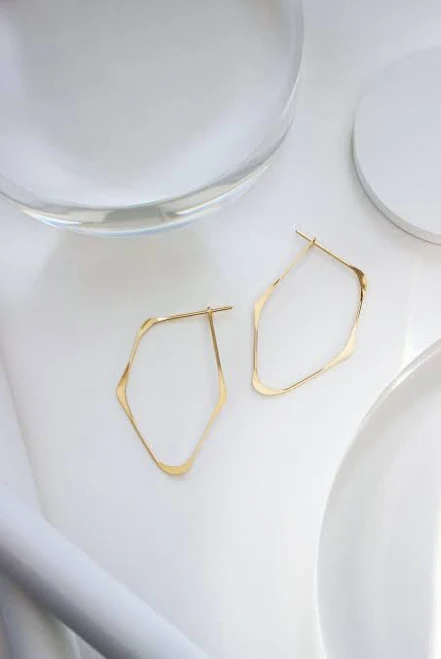 accessory 14K Gold Fill or Sterling Silver Geometric Statement Earrings Etsy - LGreenwaltJewelry $51