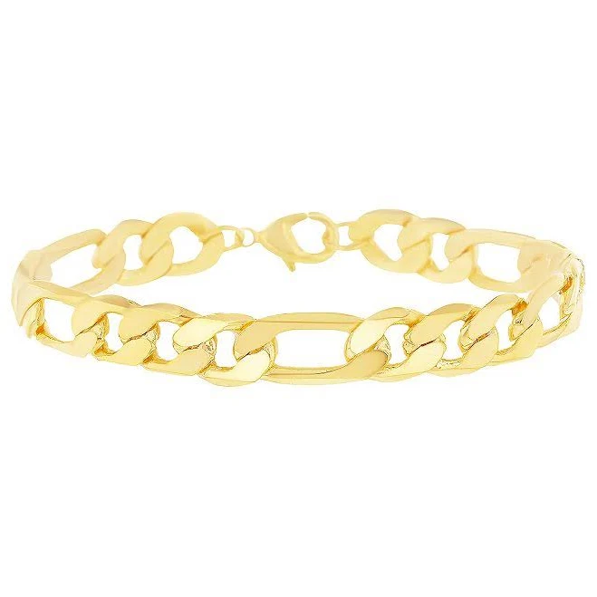 accessory 14K Gold Plated Figaro Chain Bracelet Kohl's $16.49