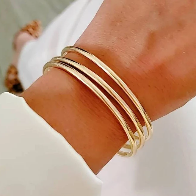 accessory 18K Gold Filled Bangle Bracelet Emma Vera Jewelry $42.99