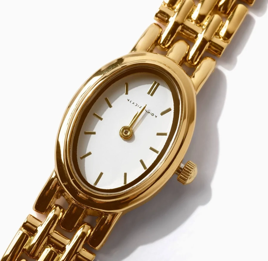 accessory 18K Gold Oval Dainty Watch Nkadi Fashion $100