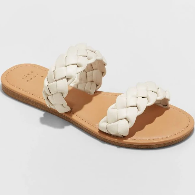 shoes A New Day Women's Lucy Wide Width Braided Slide Sandals eBay - keriwalters1 $19.99