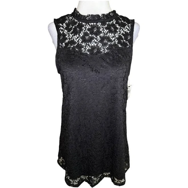 blouses AB Studio Victorian Lace Mock Neck Swing Blouse Poshmark $23