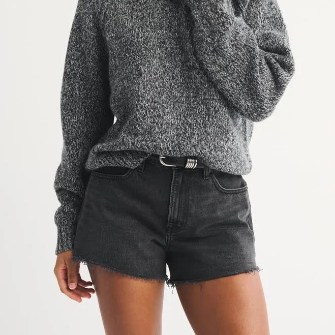 shorts Abercrombie & Fitch Women's Curve Love High Rise 90s Cutoff Shorts Abercrombie & Fitch $65