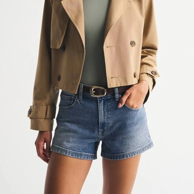 bottoms Abercrombie & Fitch Women's High Rise 90s Cutoff Shorts Abercrombie & Fitch $65