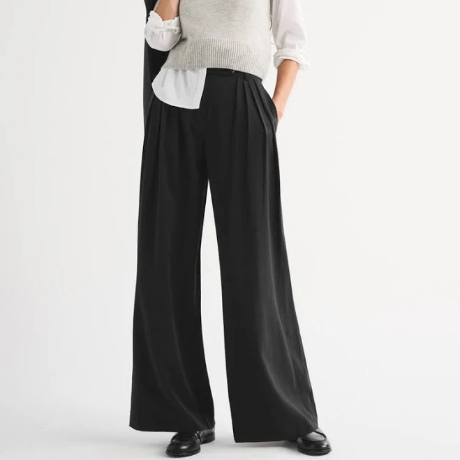 pants Abercrombie & Fitch Women's High Rise Crepe Palazzo Pants Abercrombie & Fitch $59.99