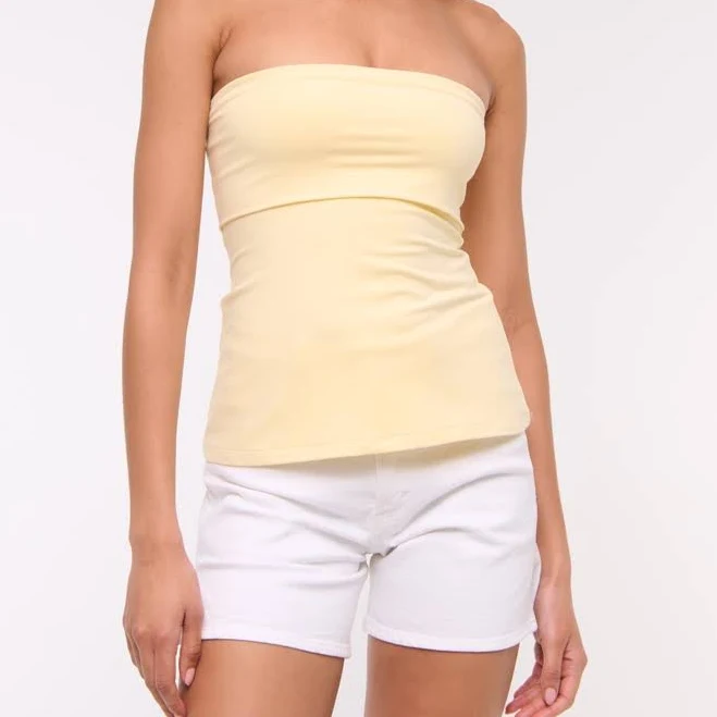 shorts Abercrombie & Fitch Women's High Rise Dad Short Abercrombie & Fitch $16.97