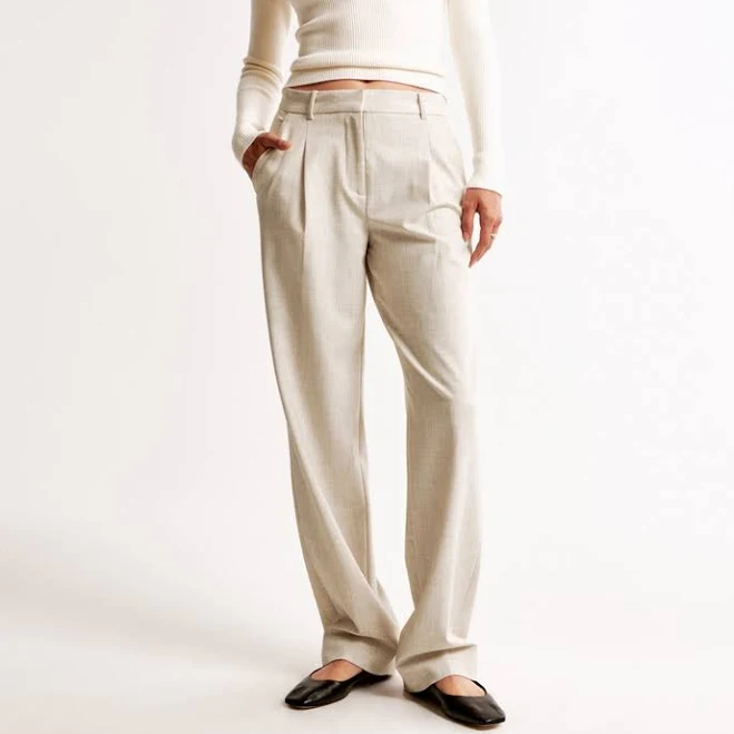 trousers Abercrombie & Fitch Women's Quinn Tailored Straight Pant Abercrombie & Fitch $54.99
