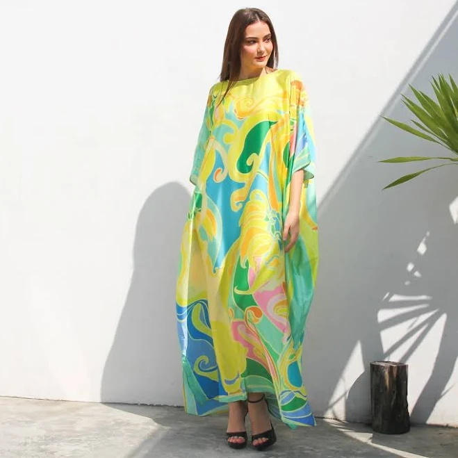 dress Abstract Print Kaftan Etsy - kaftantrinh $66